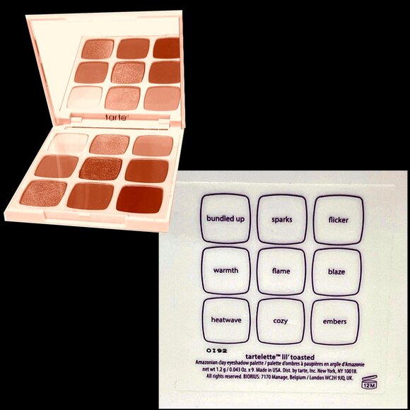 BRAND NEW Tartelette Lil Toasted Eye Shadow Palette: 6 Matte & 3 Shimmer Colors - Picture 5 of 9